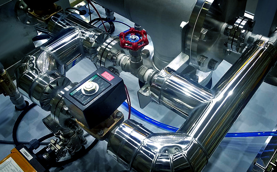 保温ラギング施工