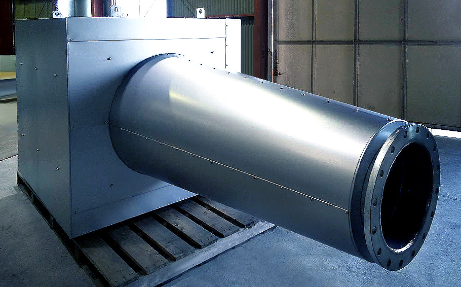 脱硝装置保温ラギング施工 